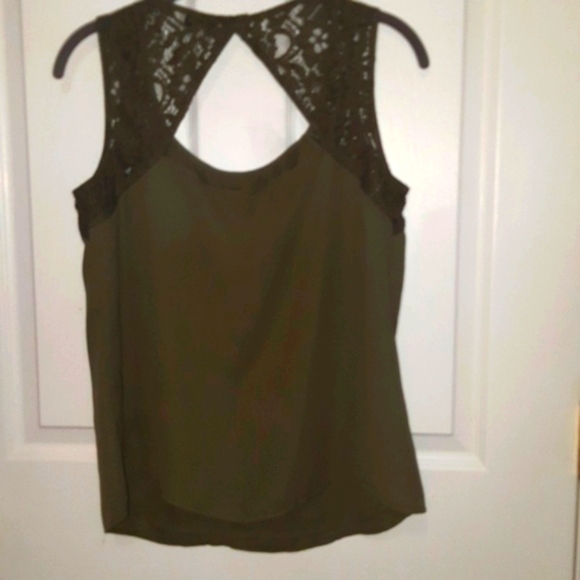 (M)🔥Smart Set🔥 Sleeveless Lace  Top💚 Ptp 18" - Picture 8 of 8